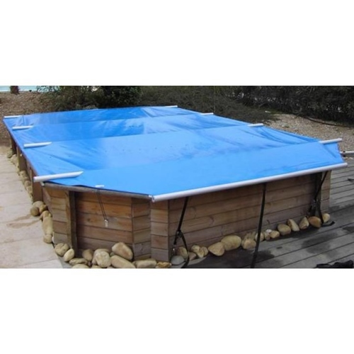 Couverture d'hivernage opaque piscine hors-sol bois WALU WOOD Walter